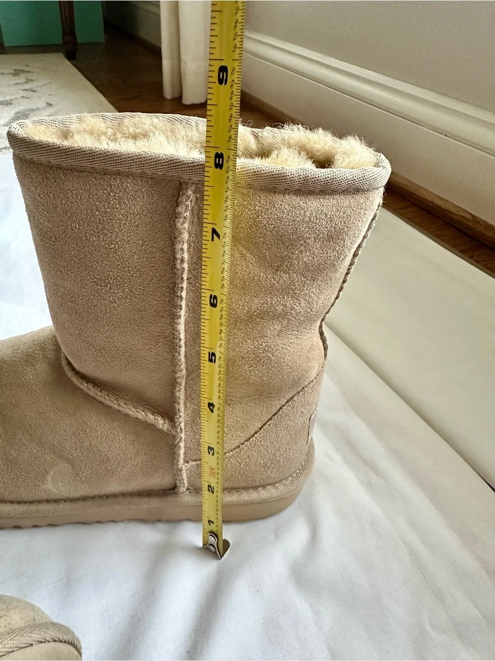 UGG Classic II Kids Short Sheepskin Boots - Sand Color